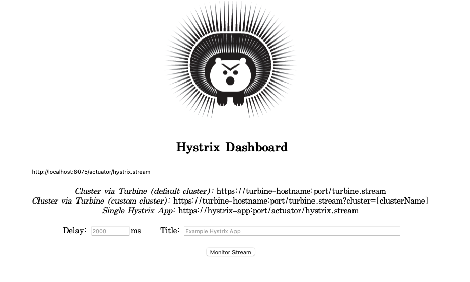 Hystrix Dashboard